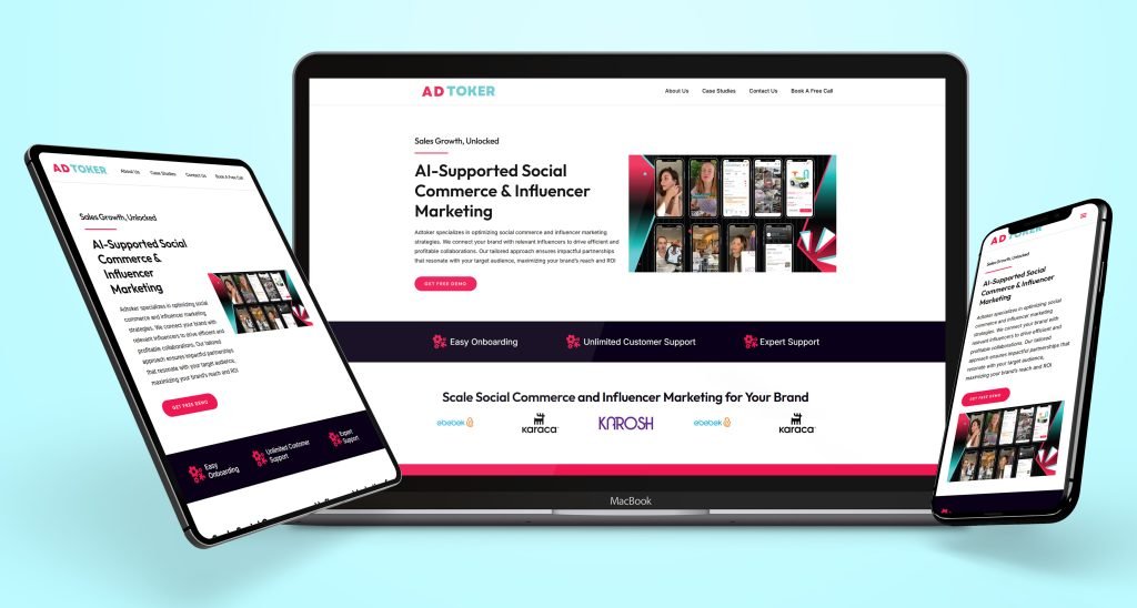 WordPress Clone Build for a TikTok Influencer Marketing Agency - Adtoker