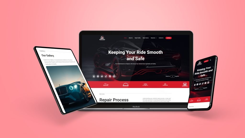 Figma to WordPress Website for an Auto Body Repair Shop - Car Body Cover