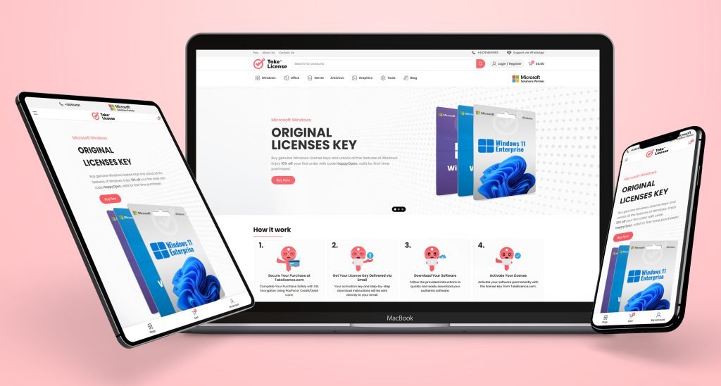 WooCommerce Store for a Software License Key Reseller - Takelicence